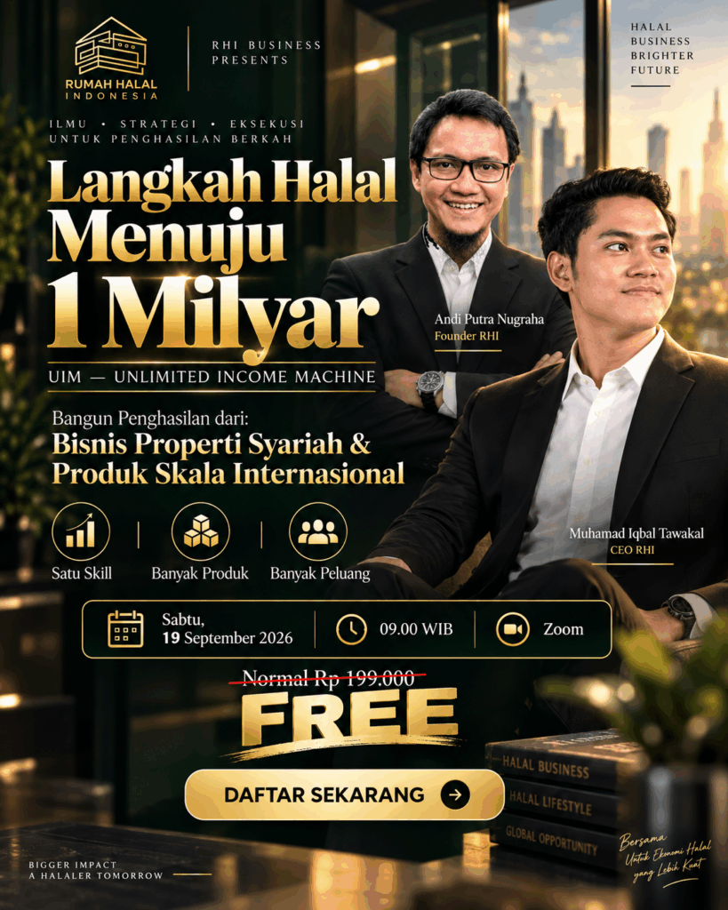Poster Langkah Halal Menuju 1 Milyar