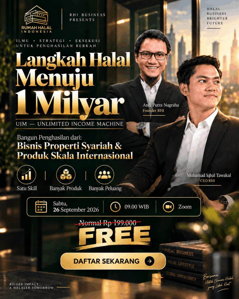 Poster Langkah Halal Menuju 1 Milyar