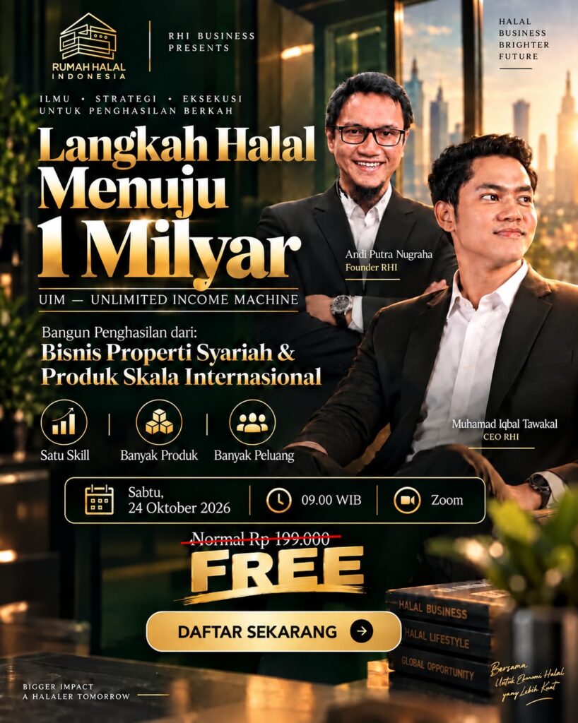 Poster Langkah Halal Menuju 1 Miliar